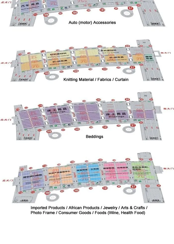The Industry Layout of Yiwu Mart District 5 suppliers
