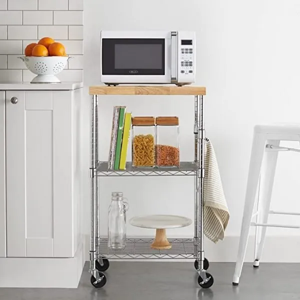 kitchen storage cart with wheels