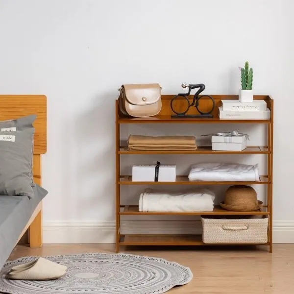 5 layers bamboo shoe rack ODM