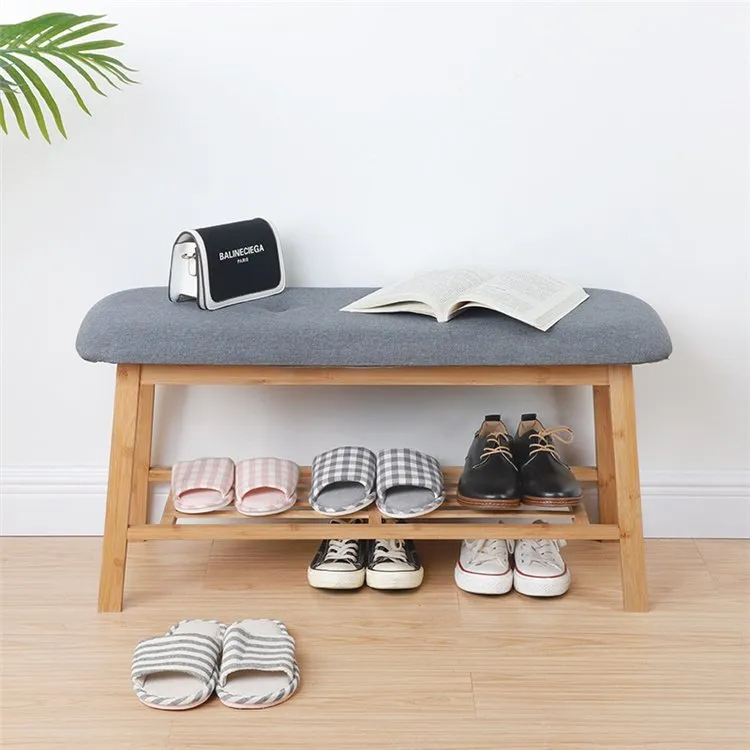 bulk bamboo shoe bench