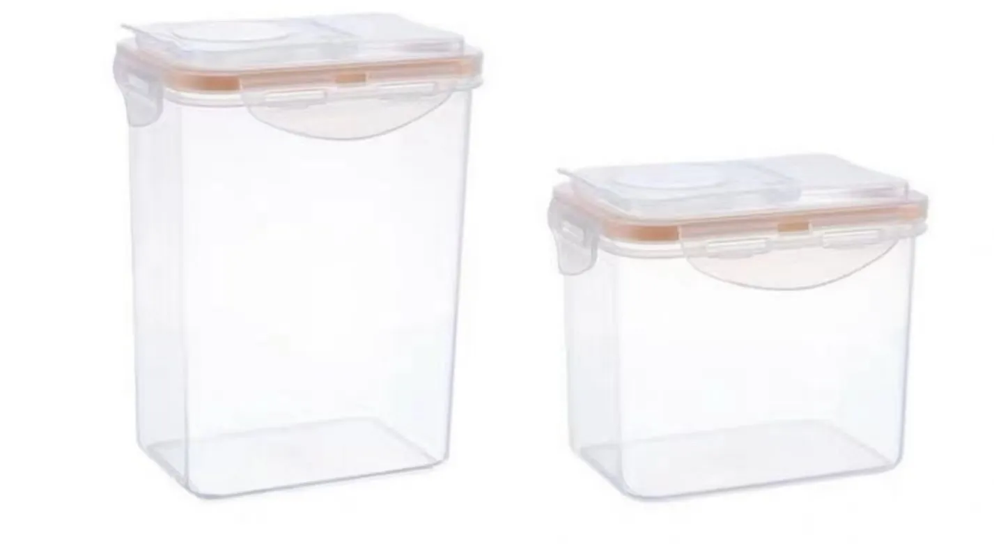 OEM food container with silicone sealing ring and locks