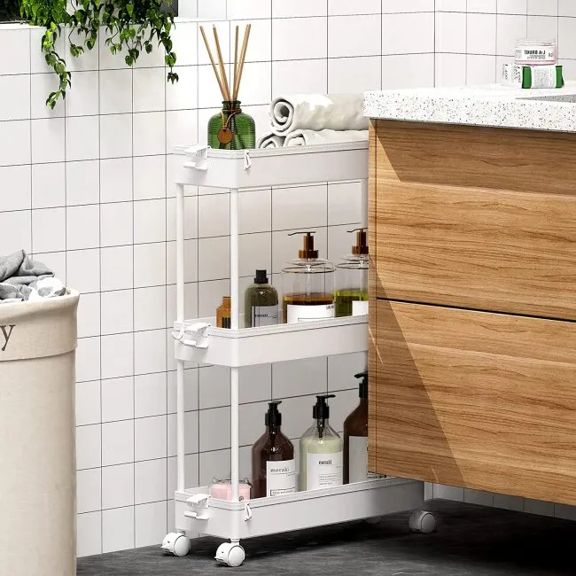 Mobile Shelving Bathroom Rolling Cart