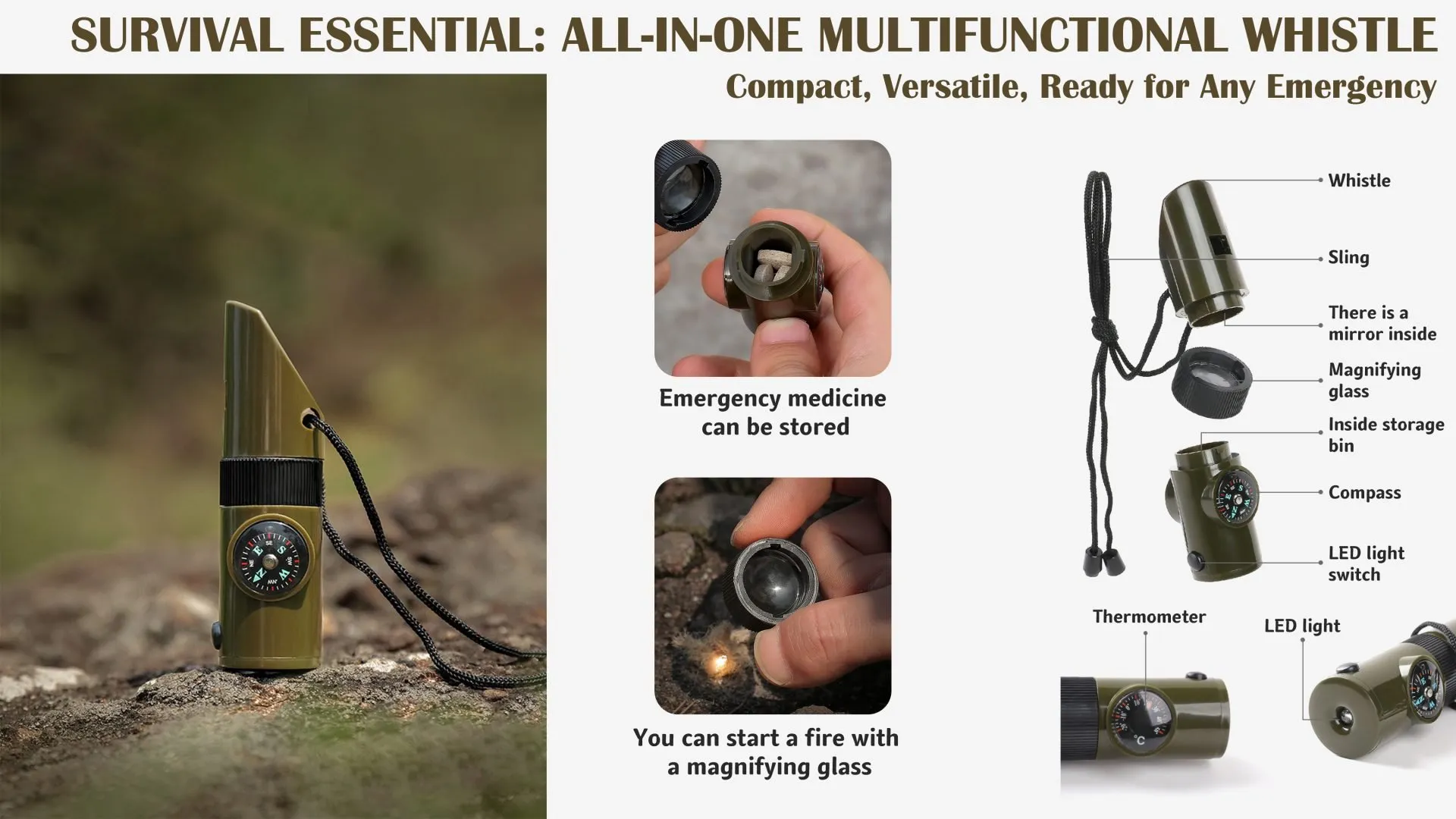 Function description of this Multifunctional Outdoor Tool