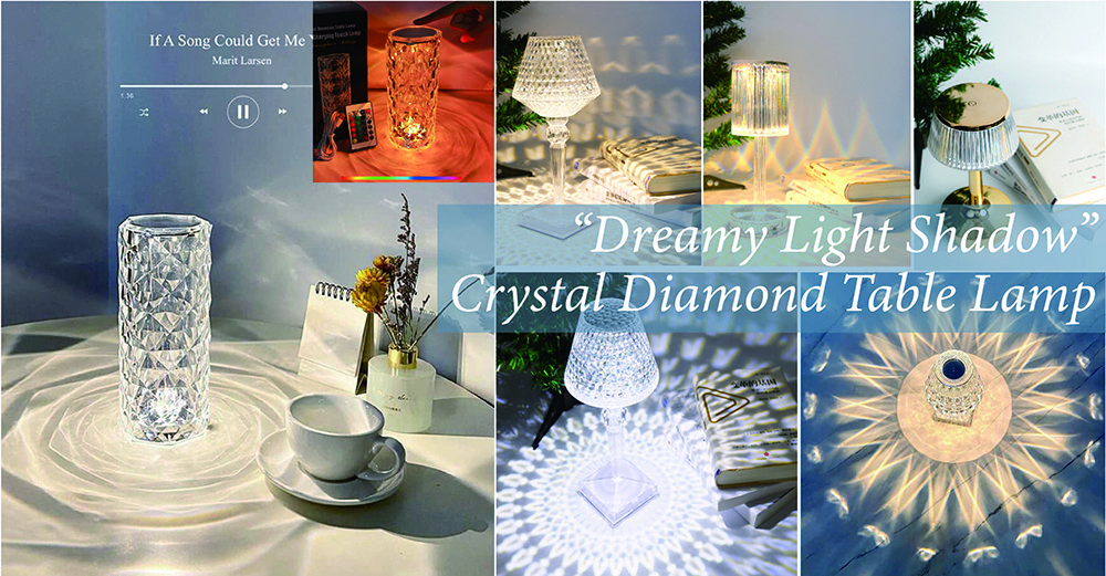 Crystal Diamond Table Lamp