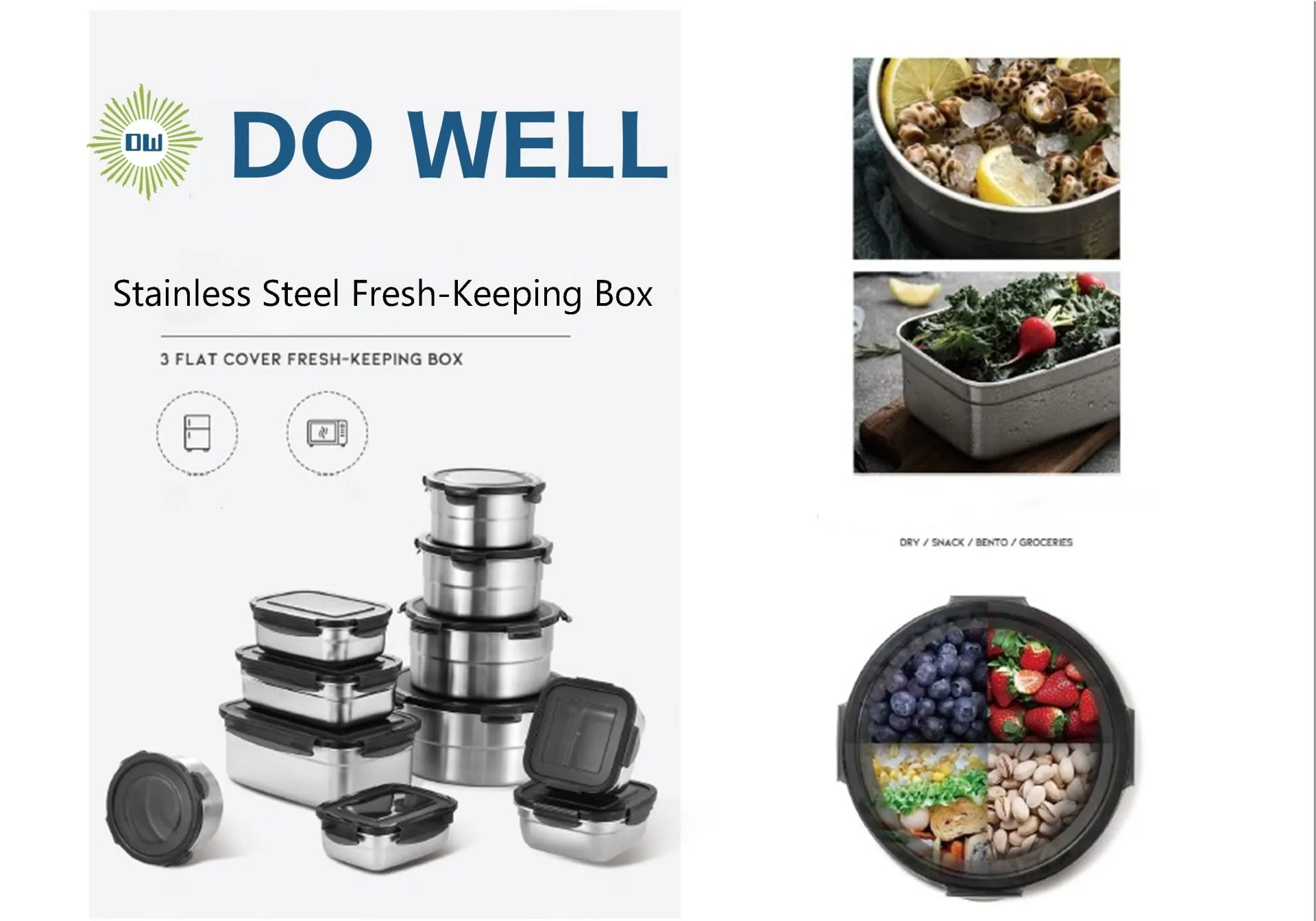 Stainless Steel Food Storage Containers